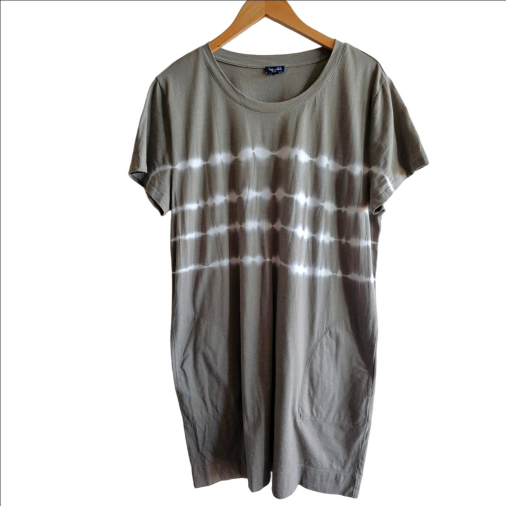 Olive Tie Die Cotton Mini with Pockets